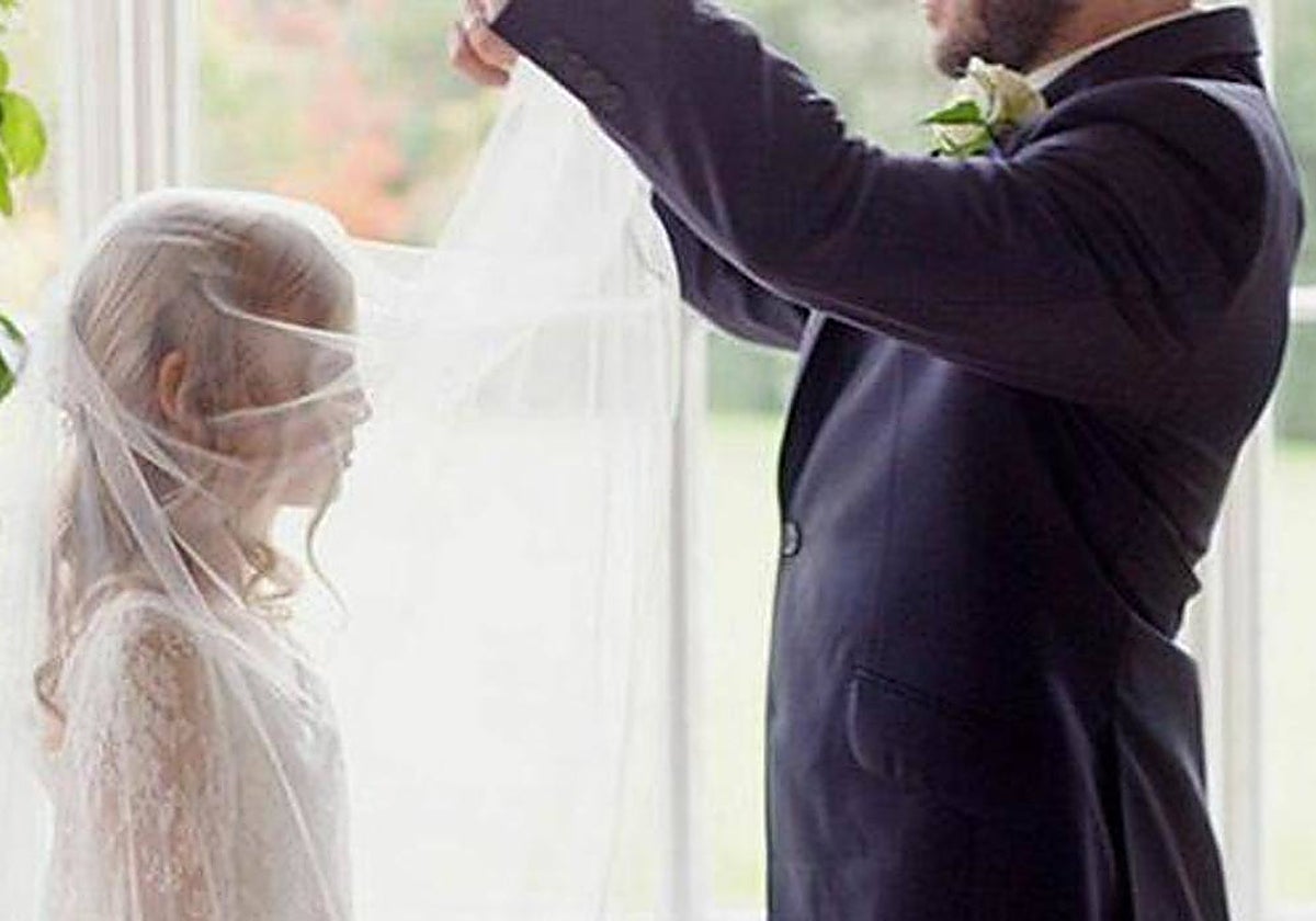 Imagen de archivo de un matrimonio infantil