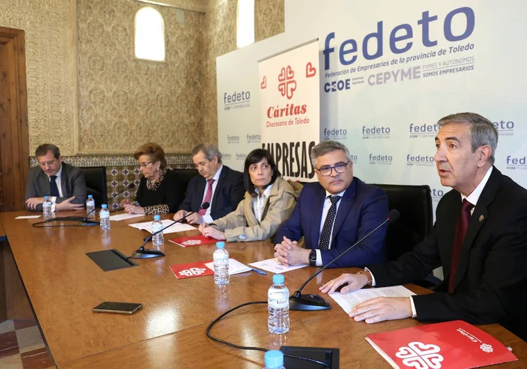 Cáritas pide ayuda a las empresas de Toledo tras mermar sus fondos para los más desfavorecidos