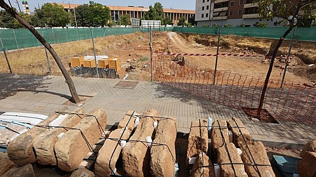 Inicio de las obras y restos del Palacio de Maximiano que se integrarán