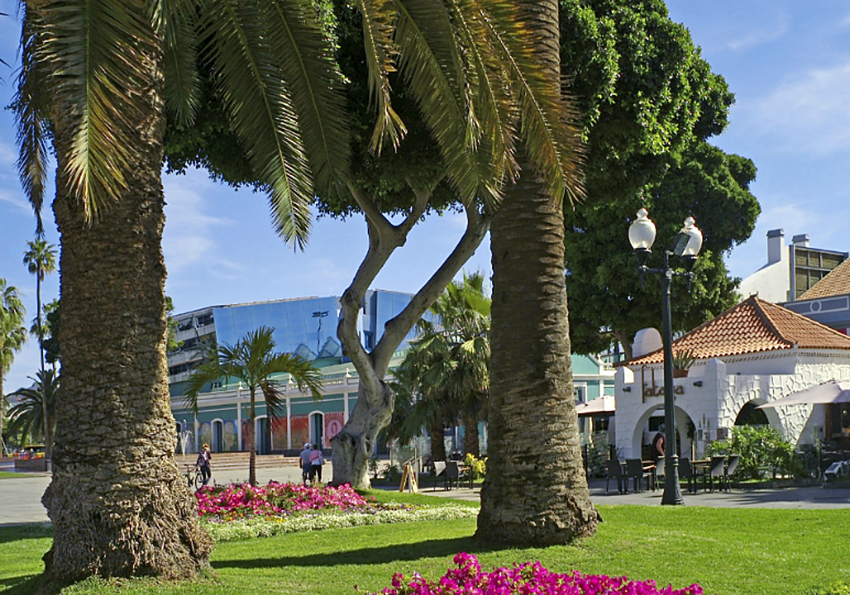 Parque Santa Catalina, zona cercana al hotel de los hechos