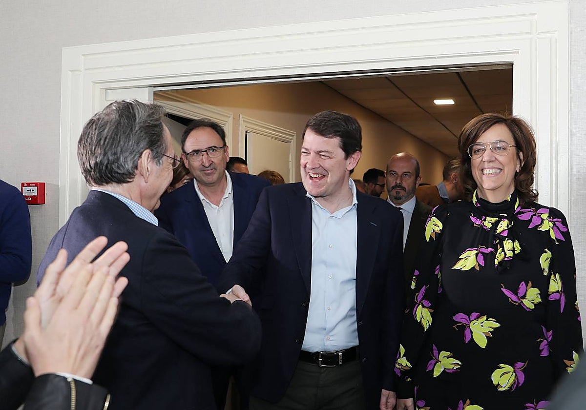 El presidente del PP de Castilla y León, Alfonso Fernández Mañueco, y el vicesecretario Nacional de Coordinación Autonómica y Local del PP, Pedro Rollán, participan en la Interparlamentaria del PPCyL, junto a más de 60 parlamentarios autonómicos y nacionales