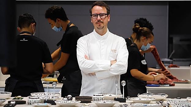 Paco Morales, en la cocina de Noor