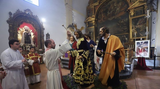 José Antonio Perdigones., durante la bendición