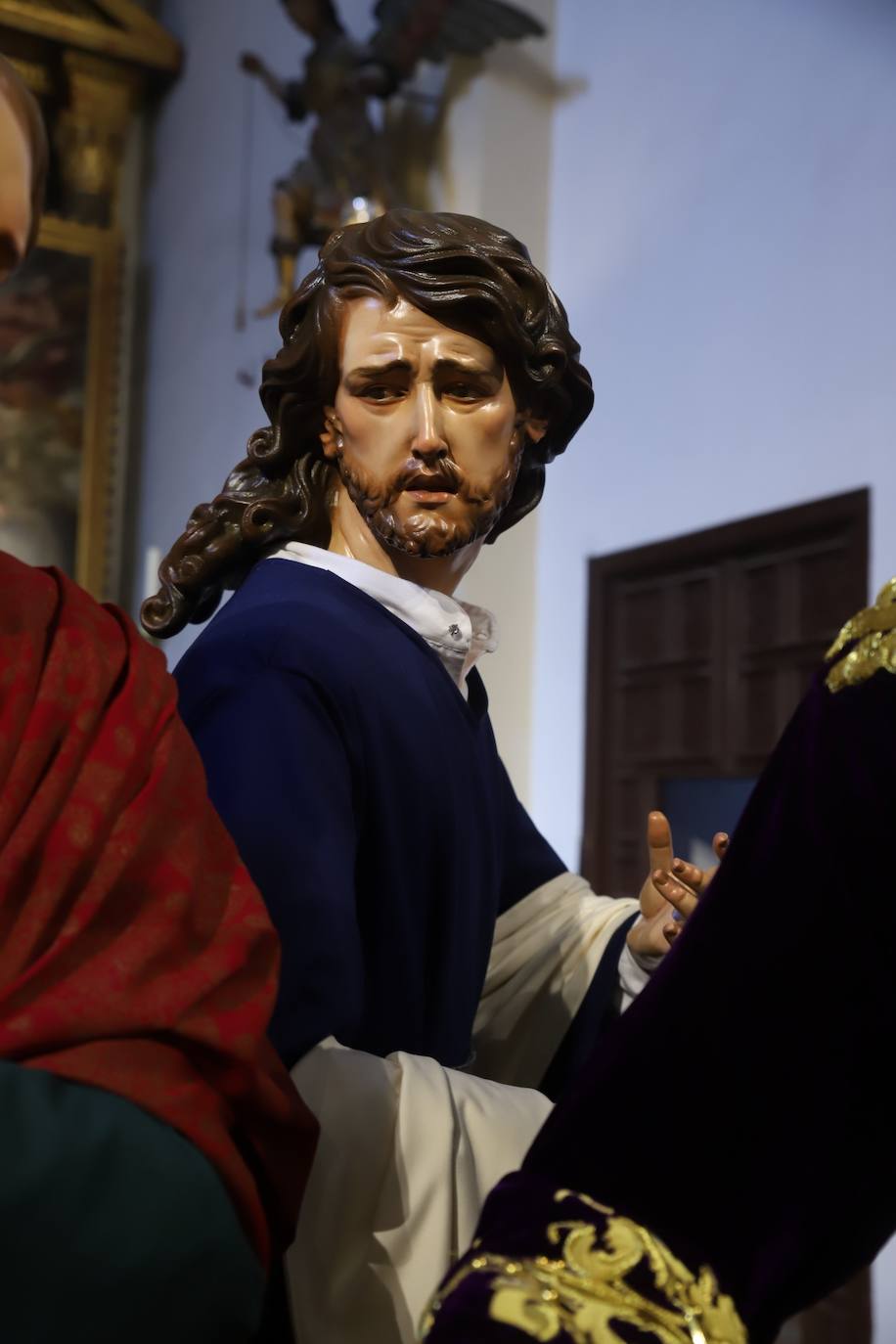 Los tres nuevos apóstoles junto al Señor de la Salud de Córdoba, en imágenes