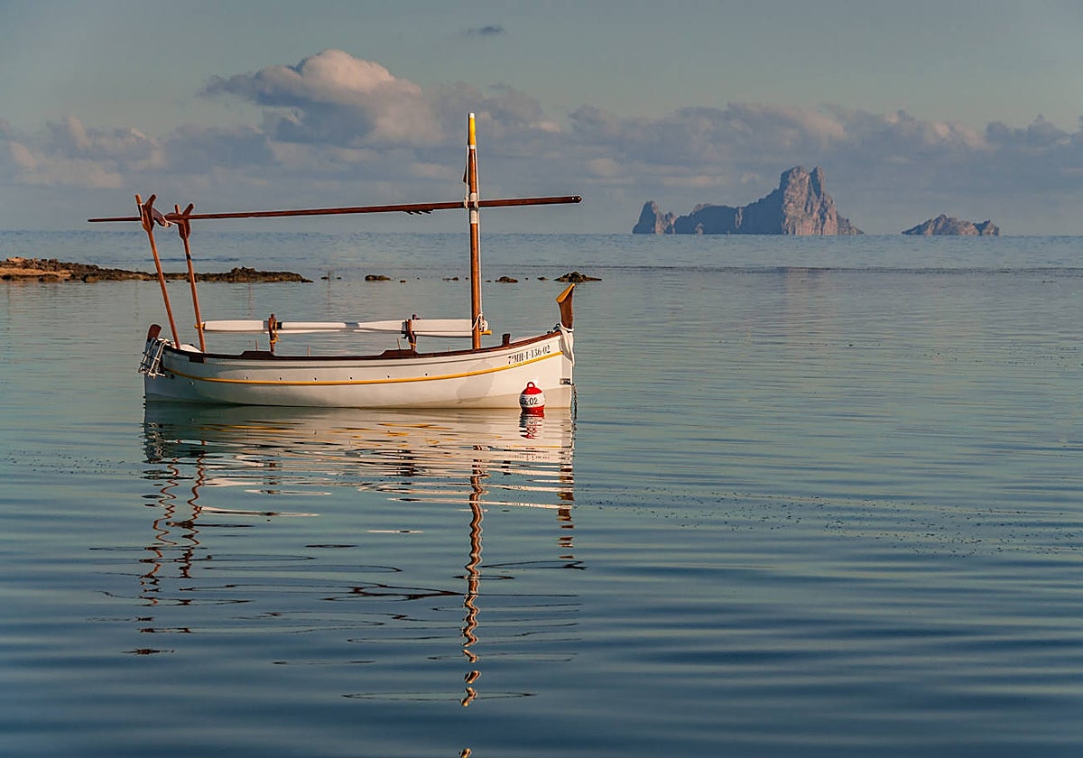 Un 'llaüt' en Formentera