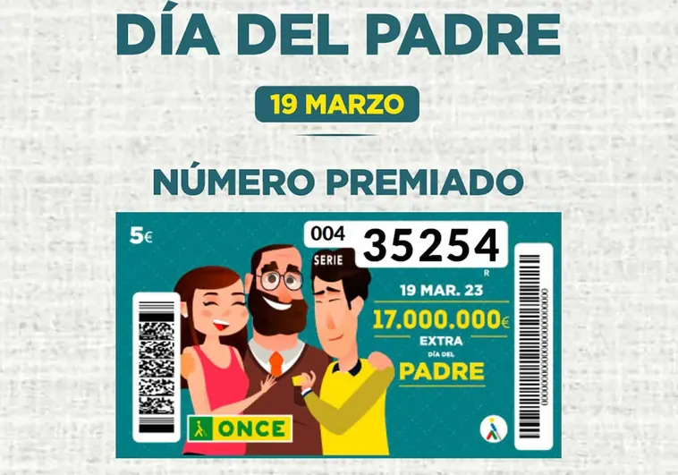 Once Día del Padre: el sorteo extraordinario deja 400.000 euros en Valencia