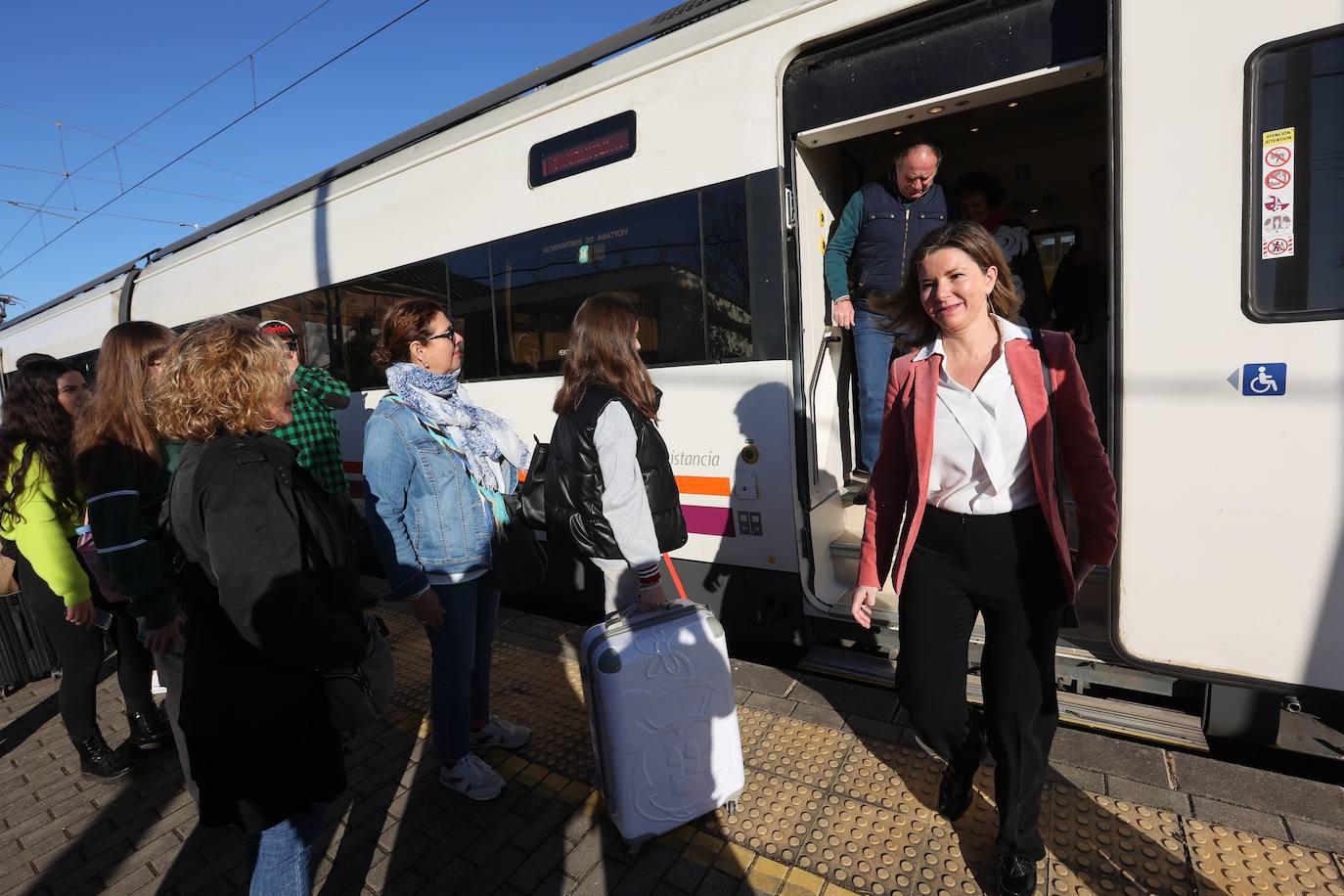 El viaje inaugural del tren de proximidad entre Palma y Villa del Río, en imágenes
