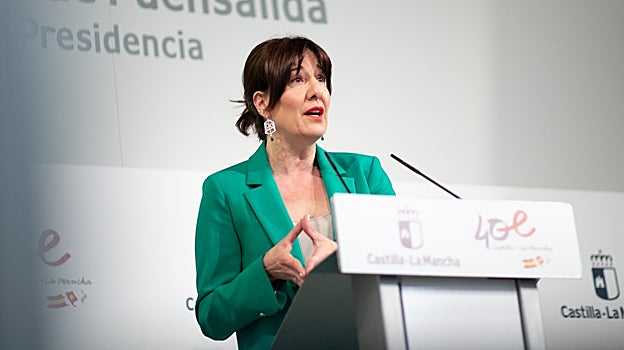 La portavoz del Gobierno de Castilla-La Mancha, Blanca Fernández