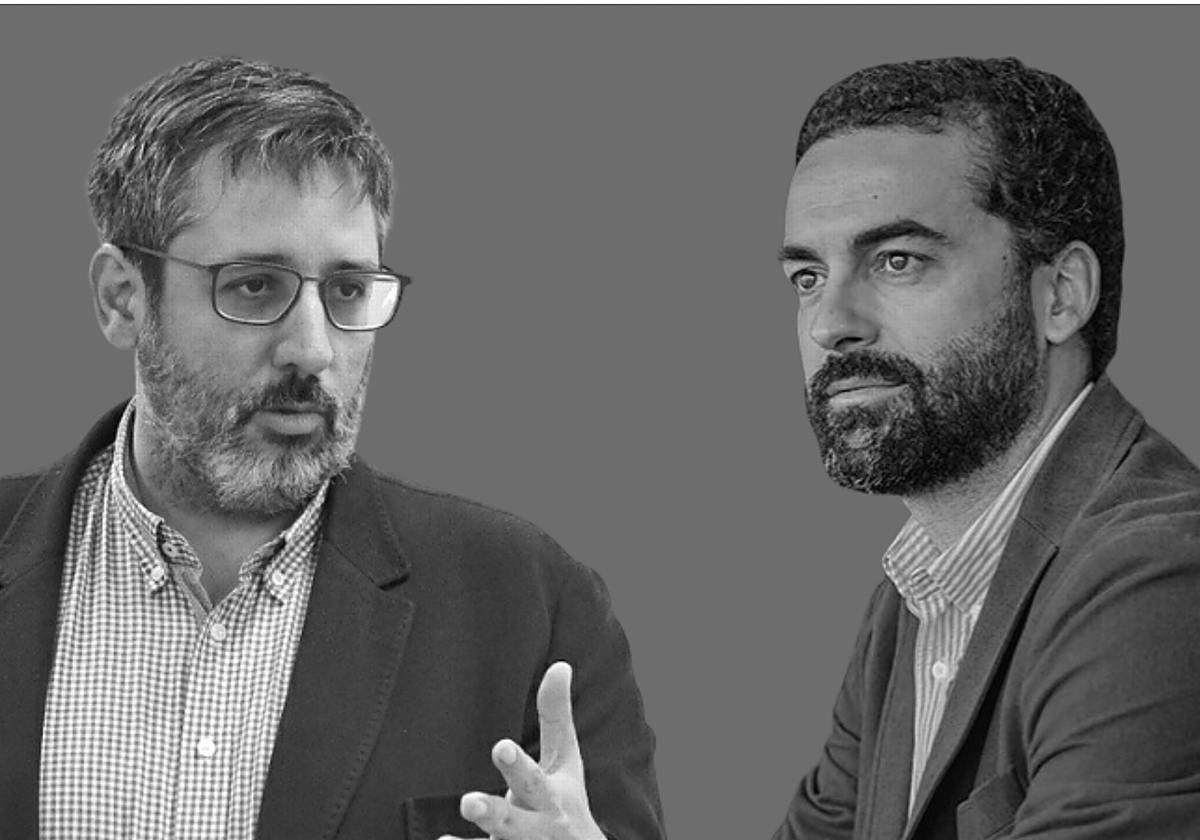 David Díez y Juan Hernández. ponentes del Meetup Controller Alicante