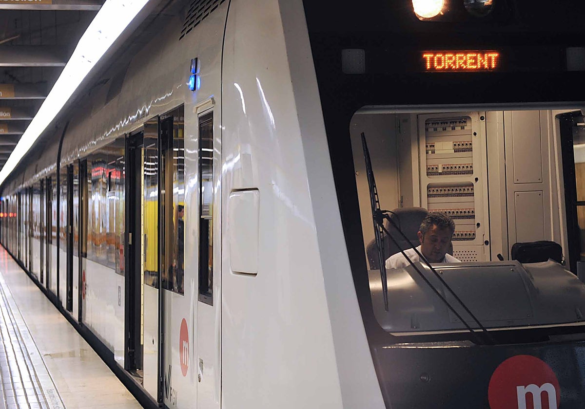 Imagen de archivo de un tren del Metrovalencia