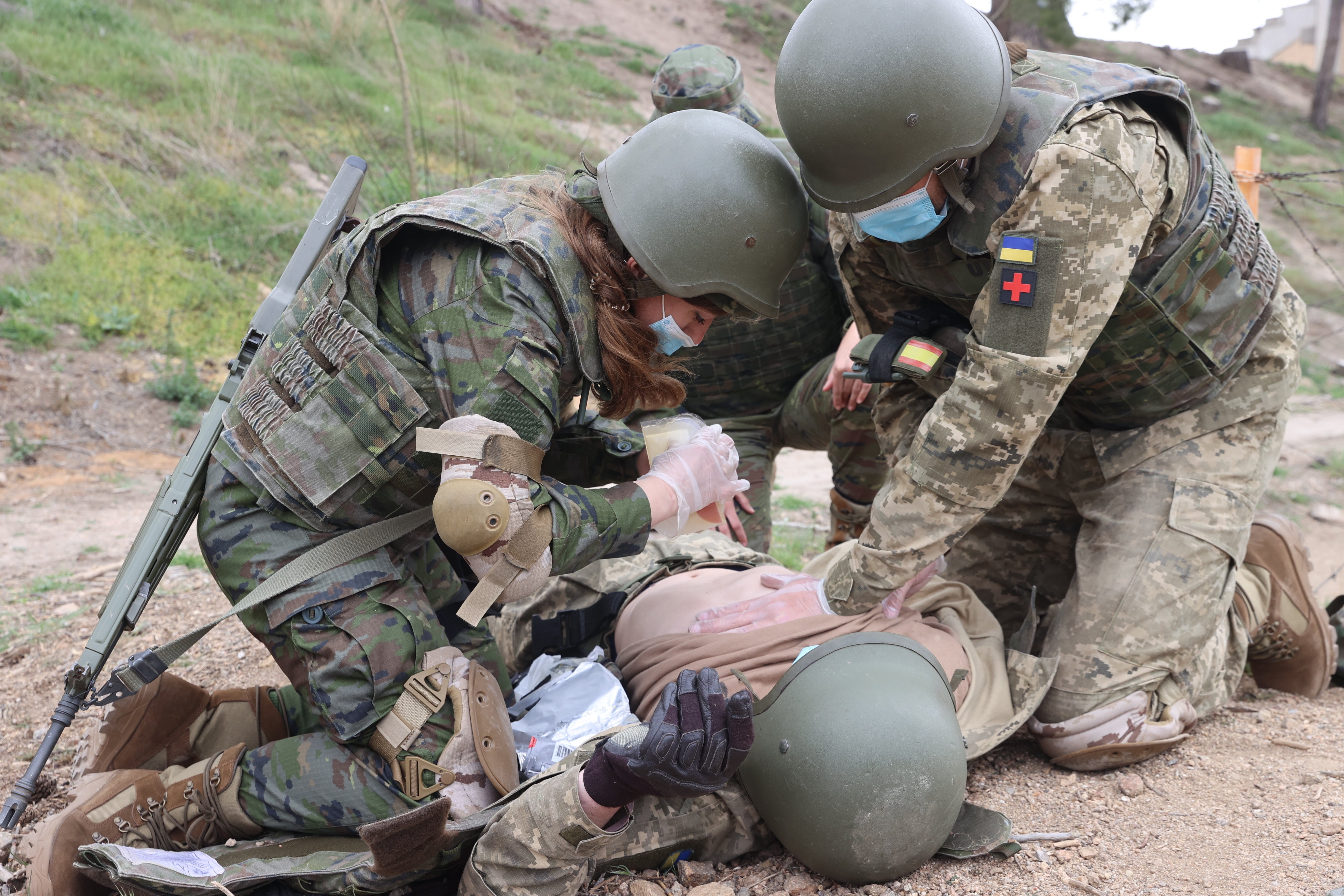 Fotogalería: el entrenamiento de los reclutas ucranianos en Toledo
