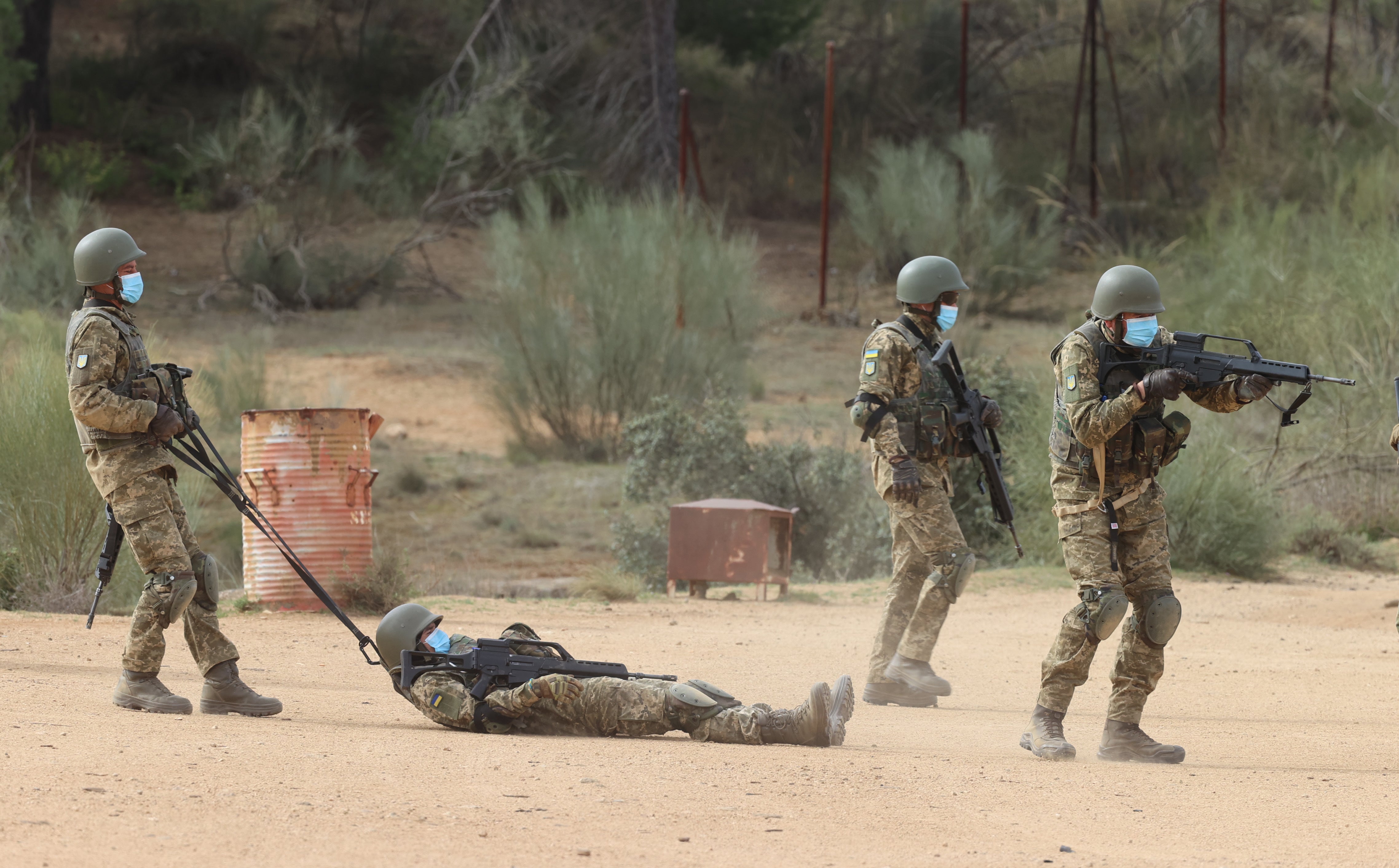 Fotogalería: el entrenamiento de los reclutas ucranianos en Toledo
