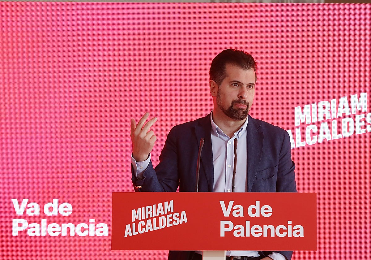 Tudanca, este domingo en un acto de partido en Palencia
