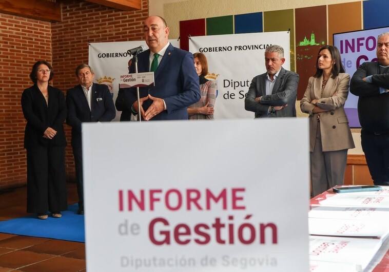 El presidente de la Diputación de Segovia asegura que su equipo tiene «los deberes hechos»