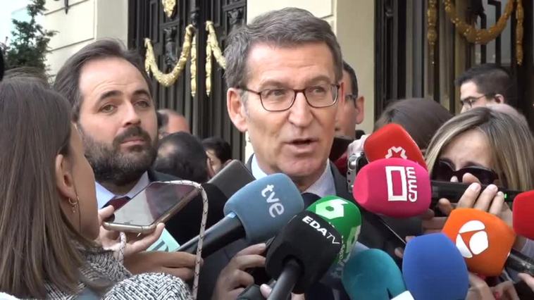 Núñez-Feijóo: "Lo sorprendente son los ministros que se quedan en el Gobierno"