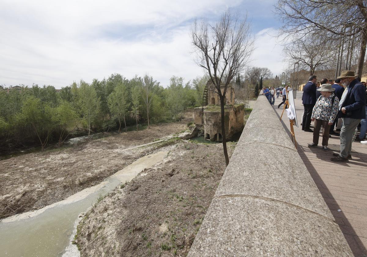 La Noria de la Albolafia y los Sotos, este lunes, tras el avance de la rehabilitación