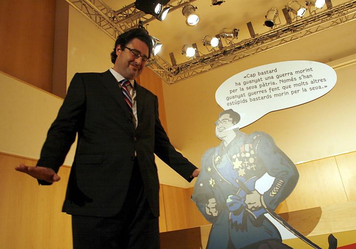 David Madí, durante la presentación de su libro en 2007