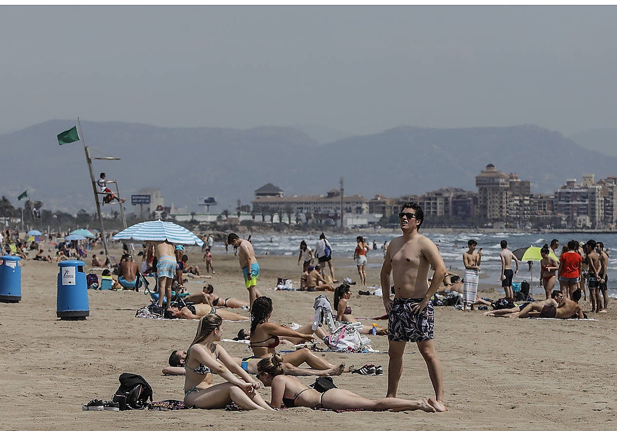 Imagen tomada en la playa de Las Arenas de Valencia