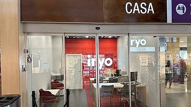 Imagen de la «Casa Iryo», ya preparada en la estación de trenes de Córdoba