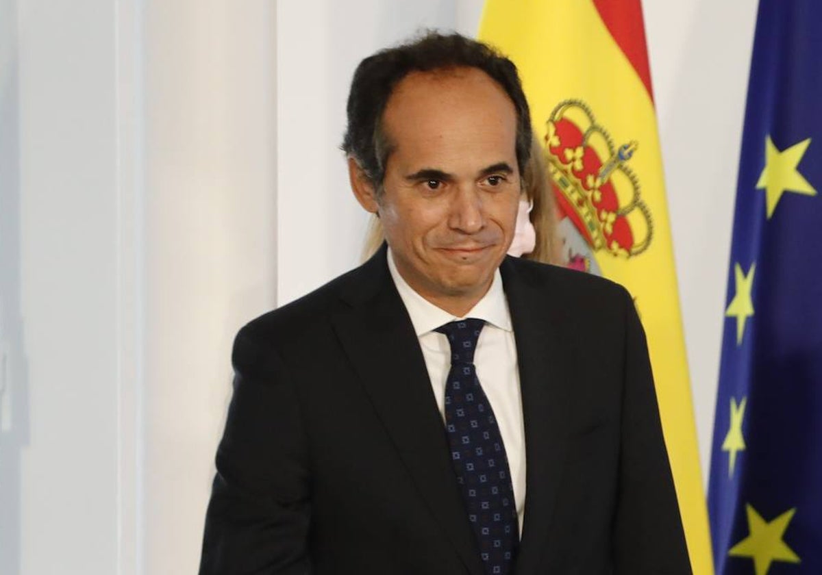 Francesc Vallés, durante su toma de posesión como secretario de Estado de Comunicación en 2021