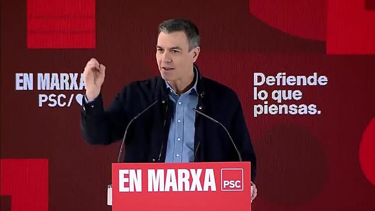 Sánchez: "Menos mal que estamos los socialistas al frente del Gobierno de España