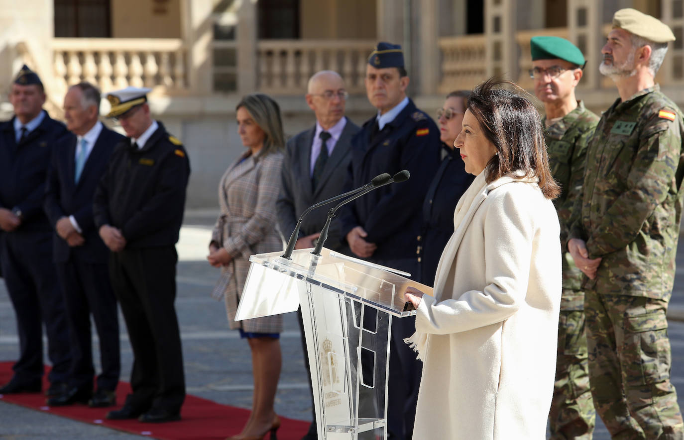 Despedida de militares ucranianos en la Academia de Infantería de Toledo