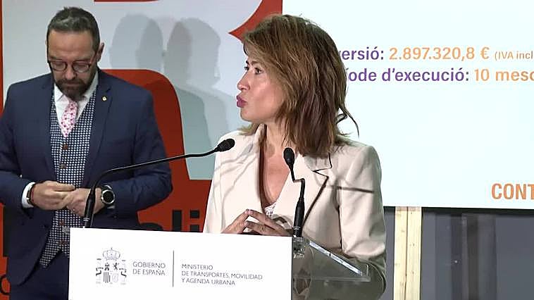 Raquel Sánchez: "Se usarán "todos los medios" para hallar al marinero desaparecido