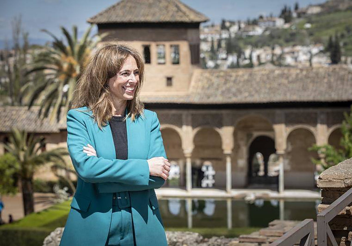 Rocío Díaz, en la Alhambra