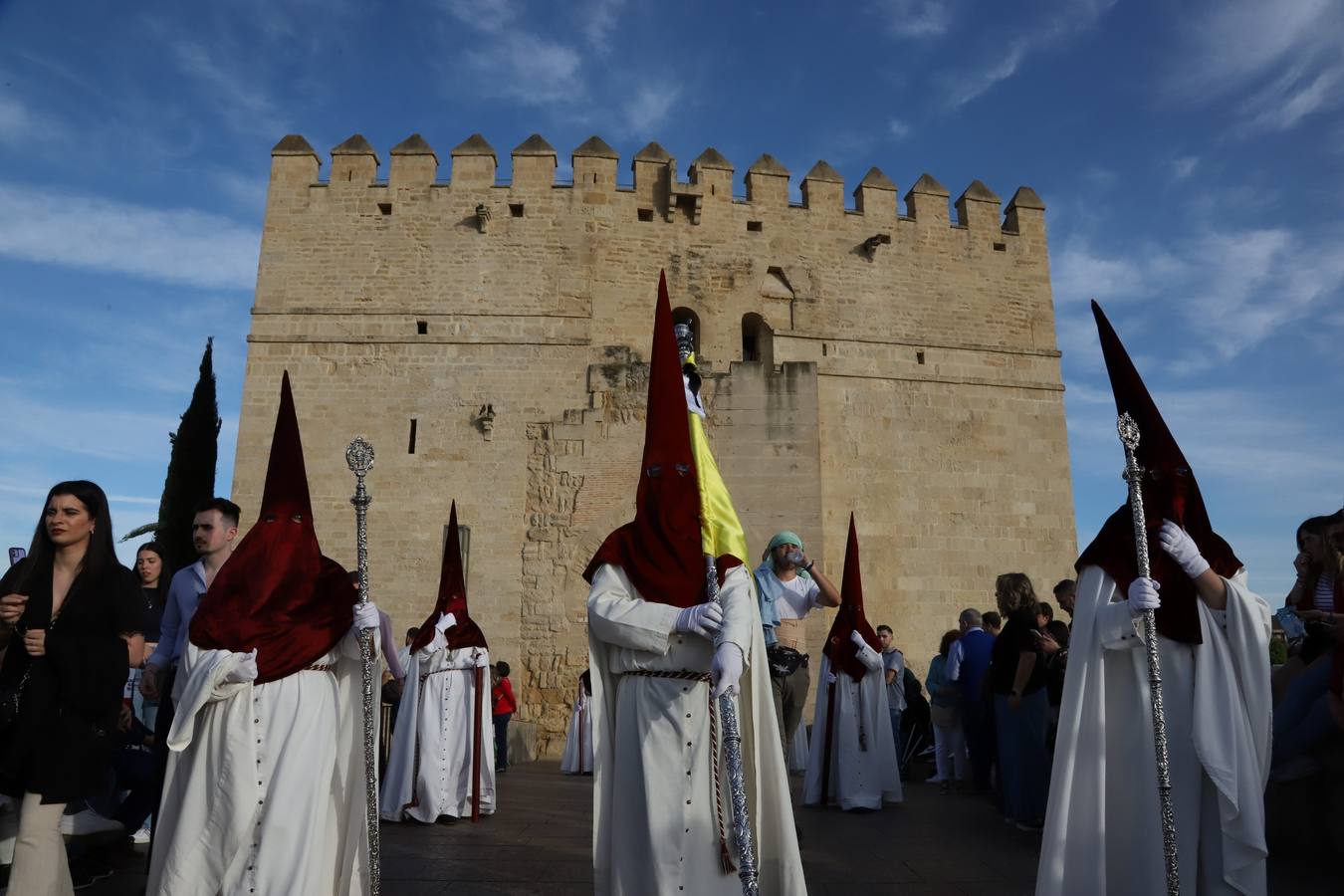 Lunes Santo | La solemne procesión de la hermandad de la Vera Cruz, en imágenes