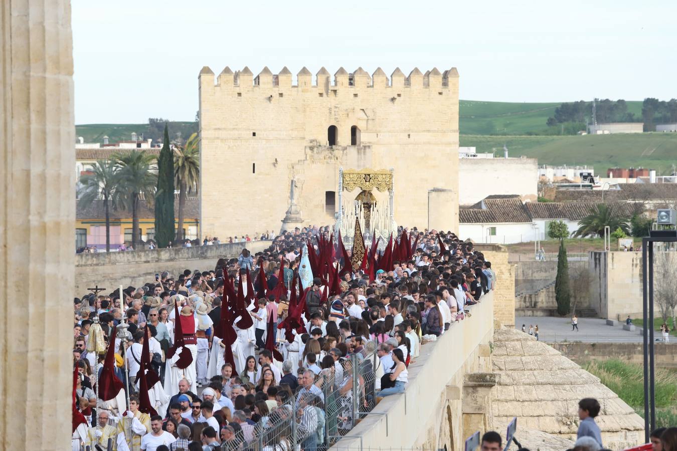 Lunes Santo | La solemne procesión de la hermandad de la Vera Cruz, en imágenes