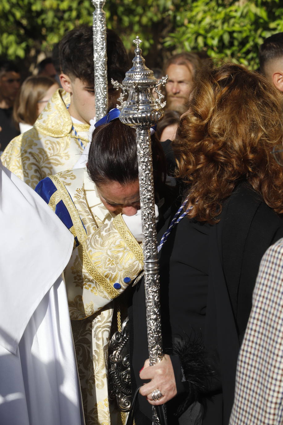 La Virgen de la Alegría recorre sola las calles de Córdoba, en imágenes