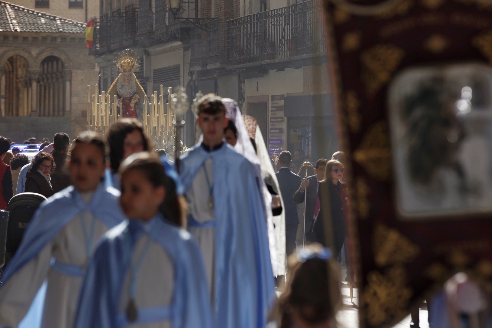 Segovia-El buen tiempo ha acompañado en el cierre de la Semana Santa en la capital del Acueducto