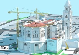 Así serán las obras que salvarán de las goteras las bóvedas de la Catedral de Málaga
