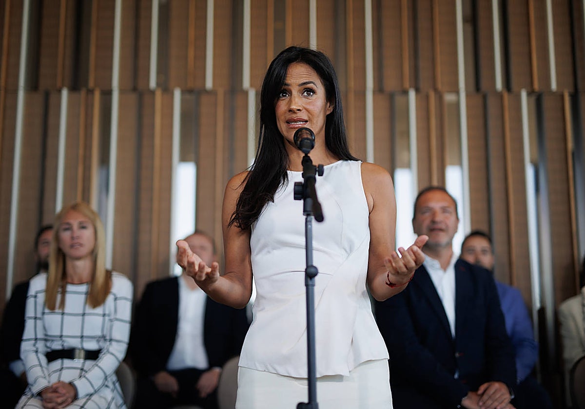 La vicealcaldesa, en un reciente acto electoral