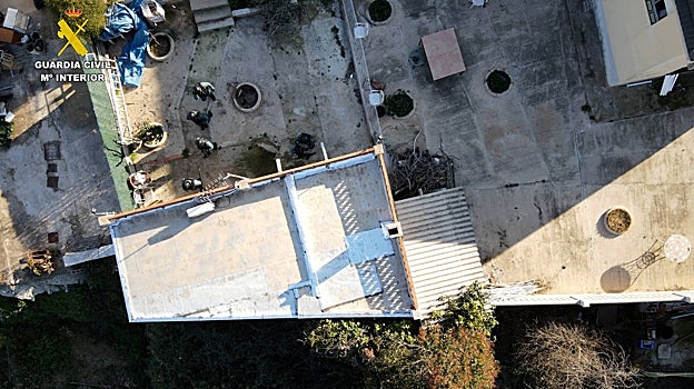 Imagen de la operación de la Guardia Civil