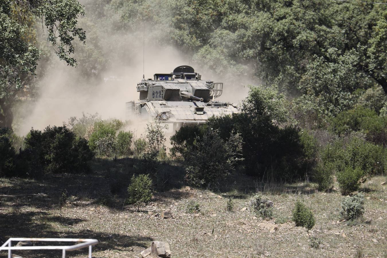 La visita de la ministra de Defensa a la Base de Cerro Muriano en Córdoba, en imágenes