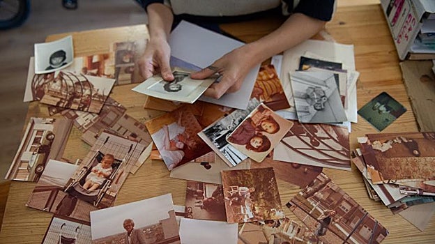 Algunas de las fotos familiares de Elvira