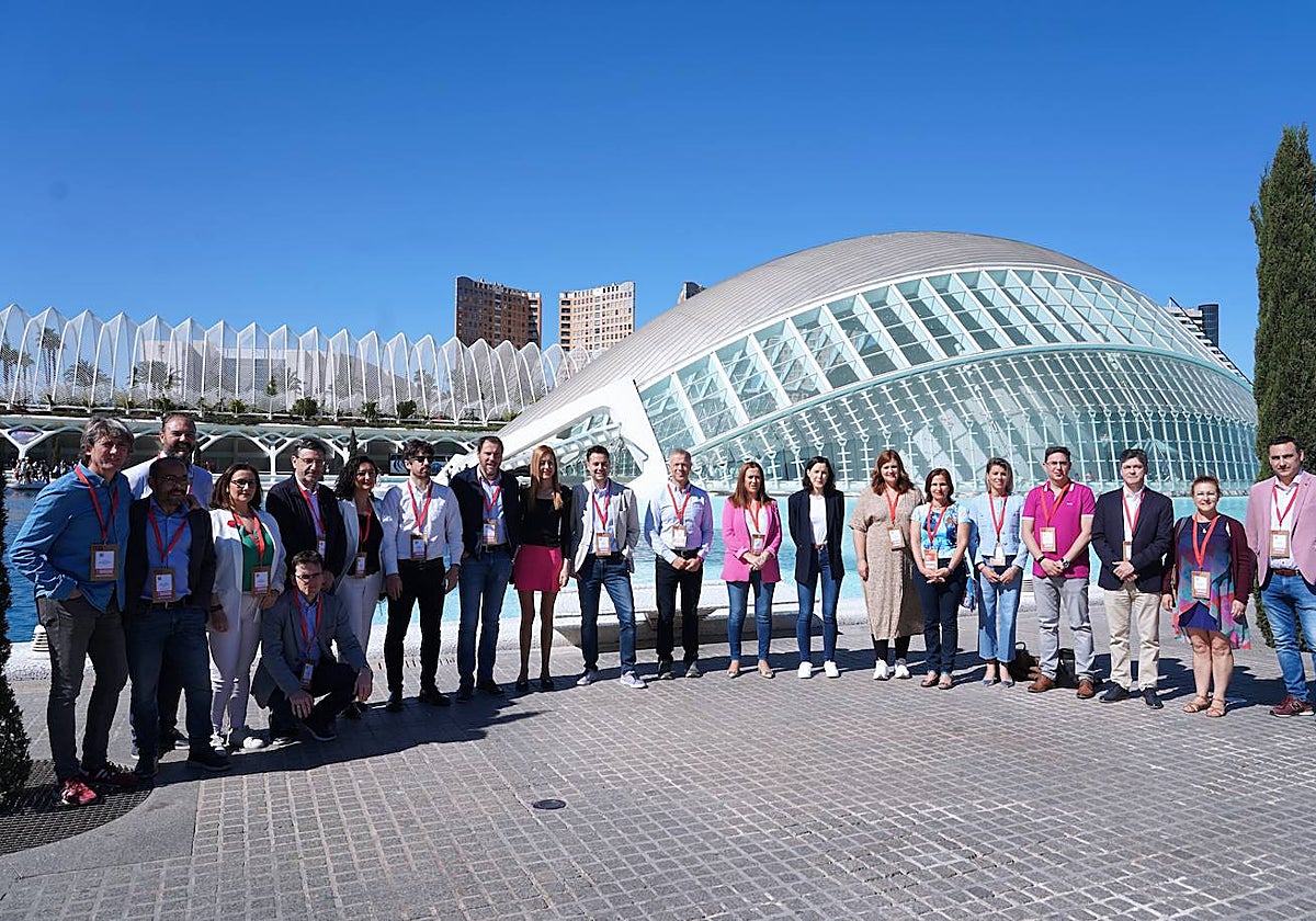 Delegación de Castilla y León en Conferencia Municipal del PSOE en Valencia