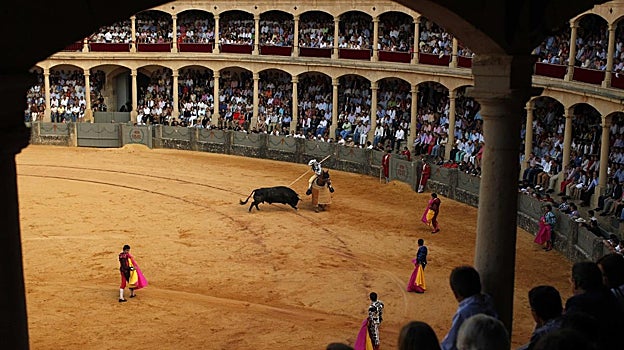 Vista aérea de la Plaza de Toros de Ronda