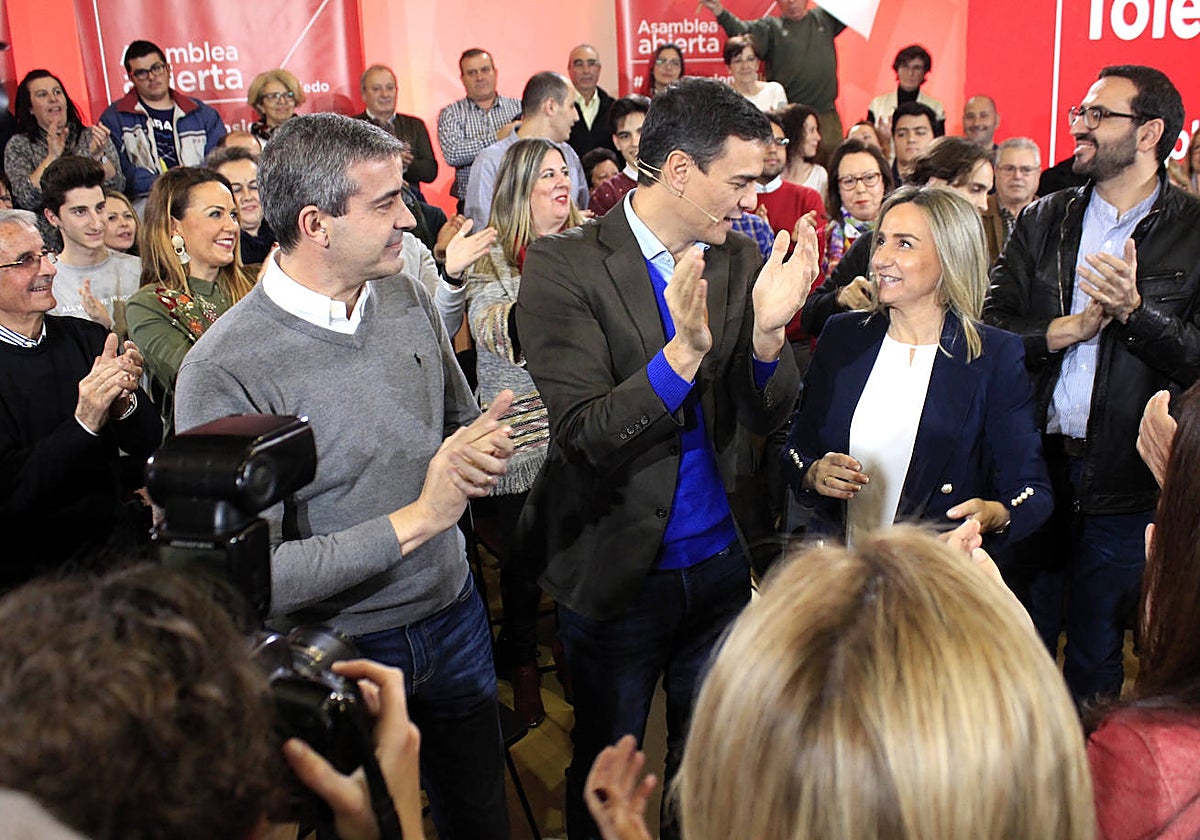 Pedro Sánchez, en un acto celebrado en Toledo en 2018