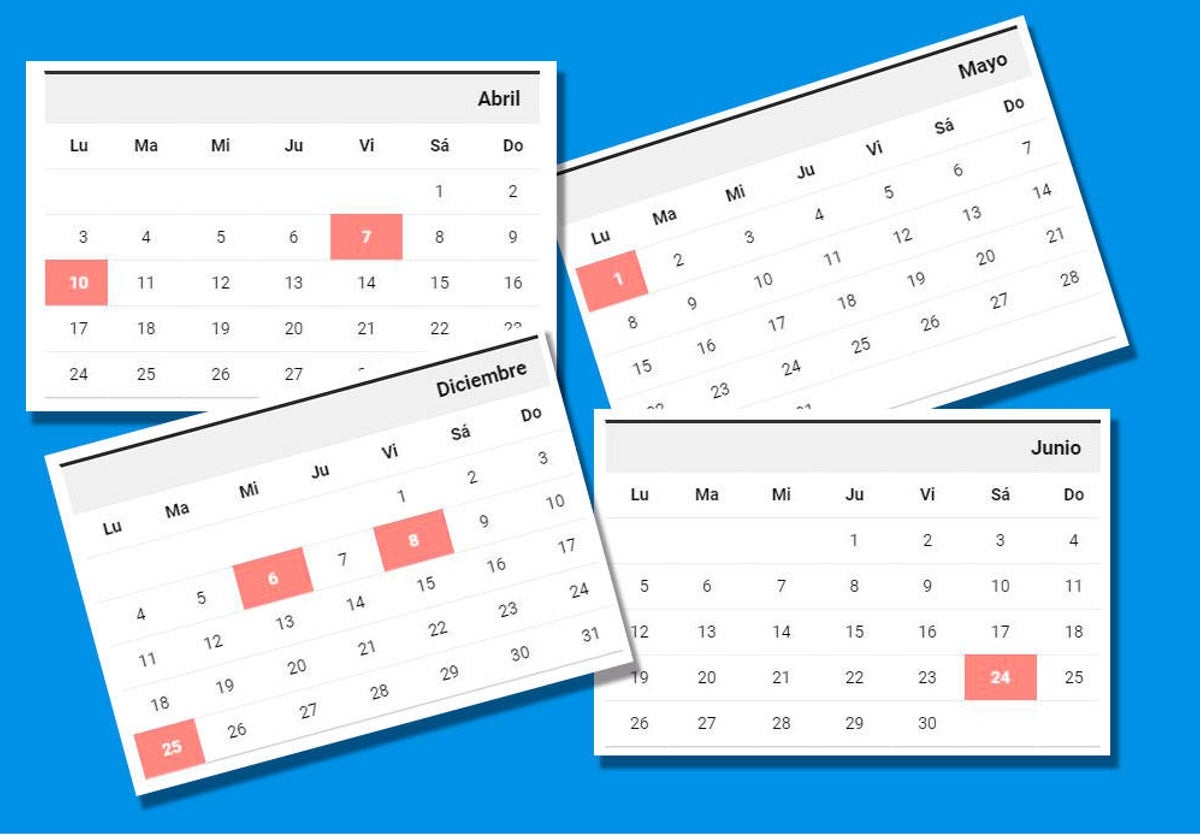 Detalle del calendario laboral 2023 en la Comunidad Valenciana