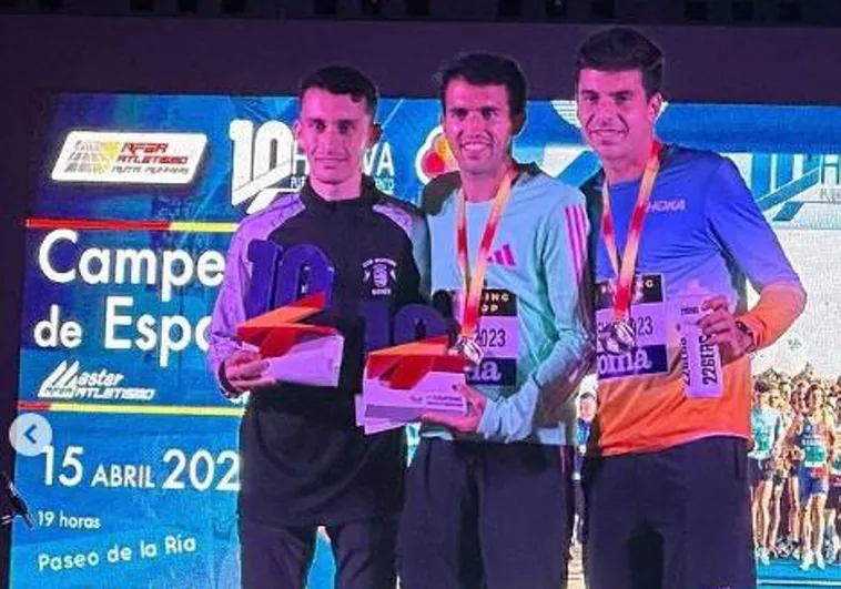 Abderrahmane Aferdi, segundo en el campeonato de España de 10 km en ruta sin beber ni una gota de agua