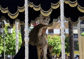 (En vídeo) La Virgen de la Amargura de Córdoba, en la tarde del Domingo de Ramos