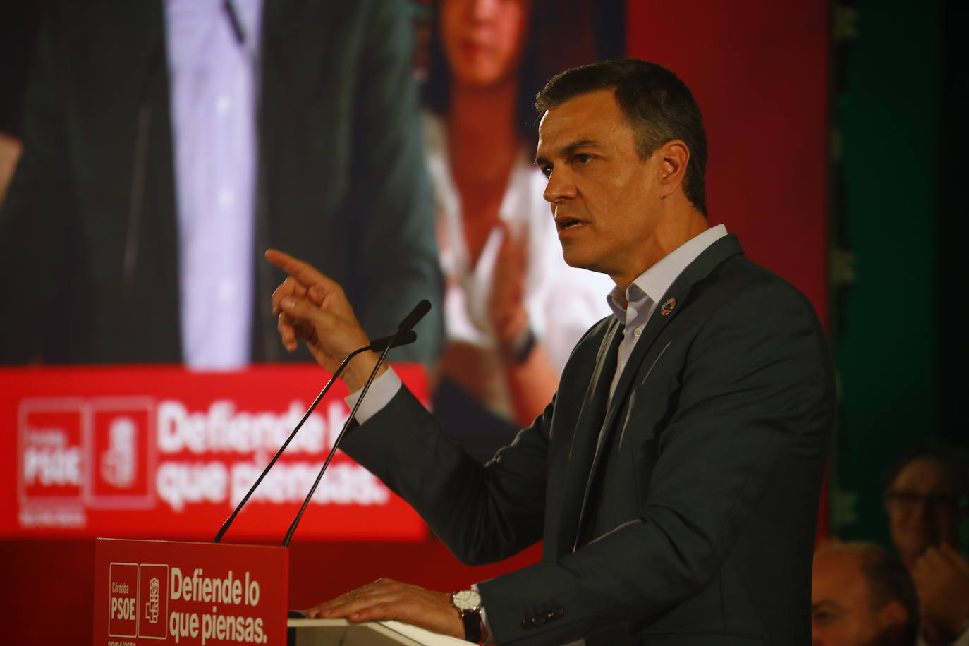El acto de Pedro Sánchez en Córdoba, en imágenes