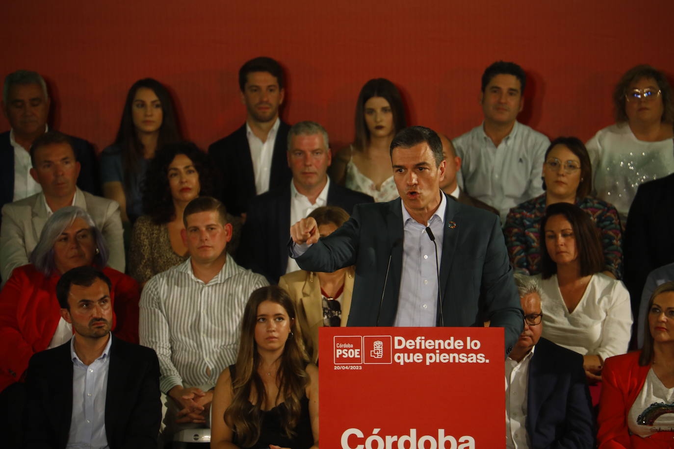 El acto de Pedro Sánchez en Córdoba, en imágenes