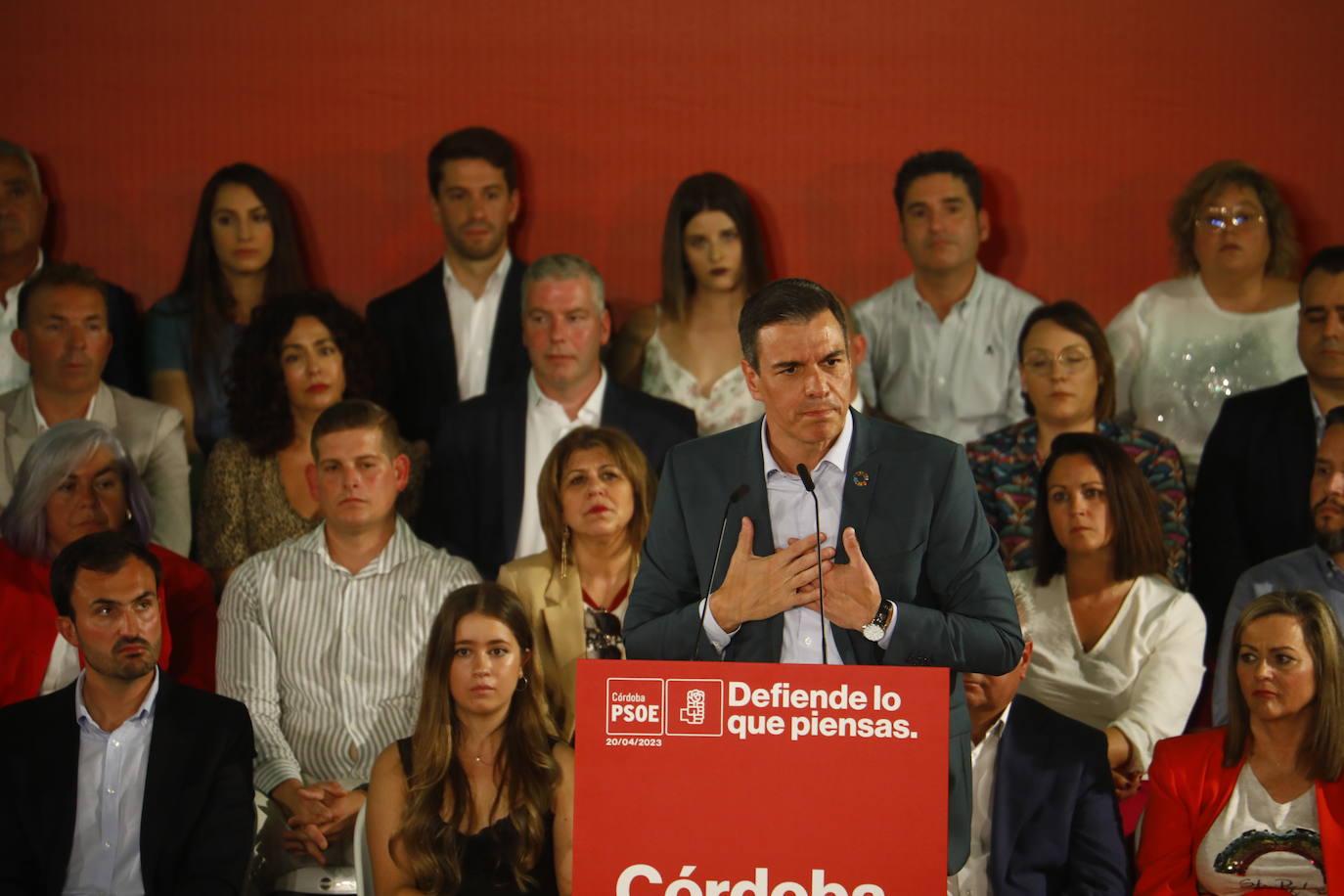 El acto de Pedro Sánchez en Córdoba, en imágenes