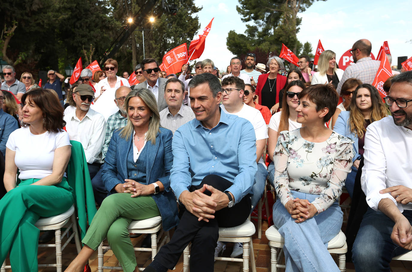 El mitin de Pedro Sánchez en Toledo, en imágenes