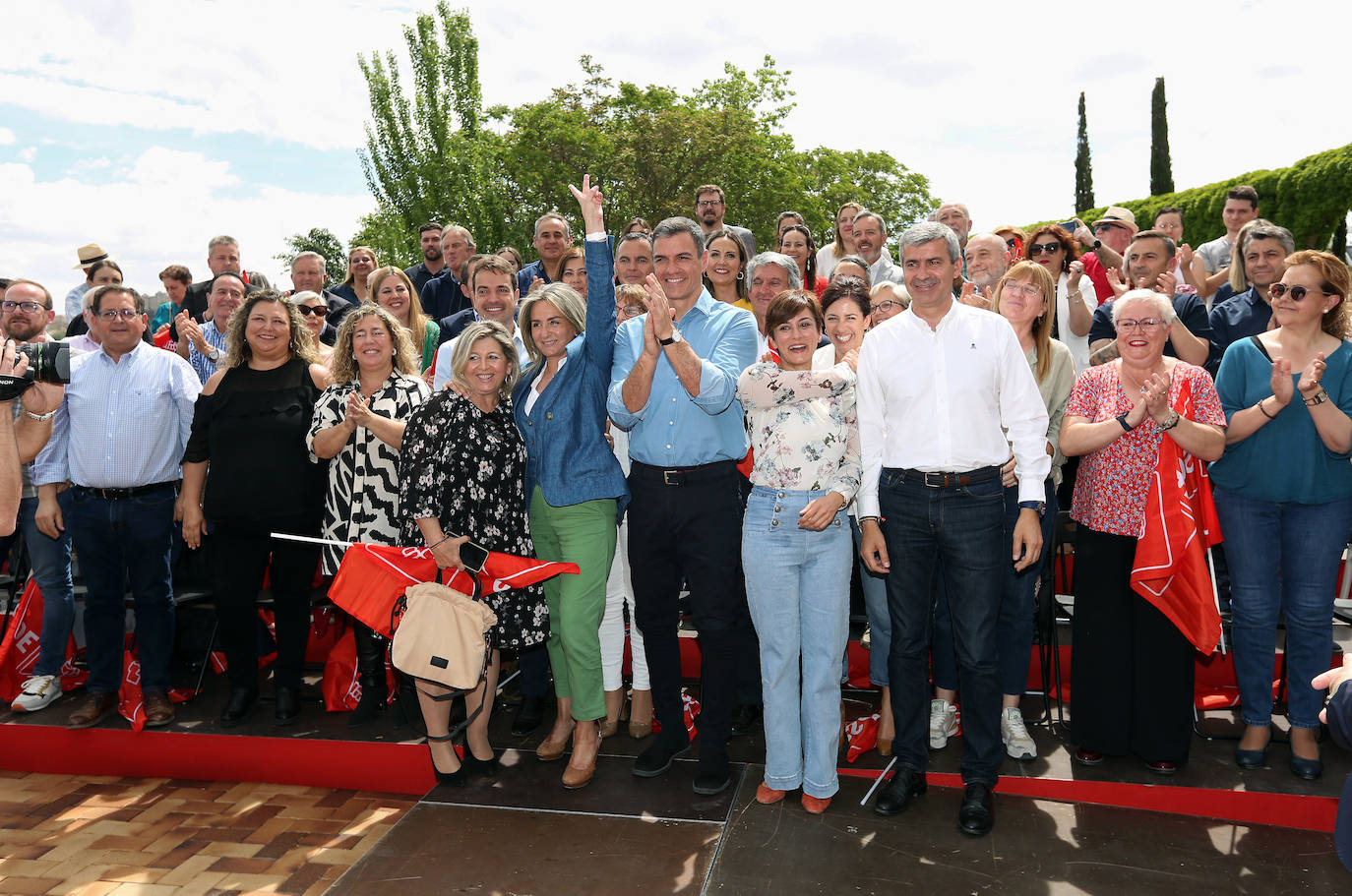 El mitin de Pedro Sánchez en Toledo, en imágenes