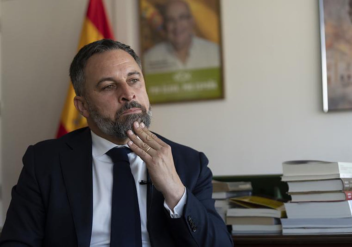 Imagen de archivo del presidente nacional de Vox, Santiago Abascal