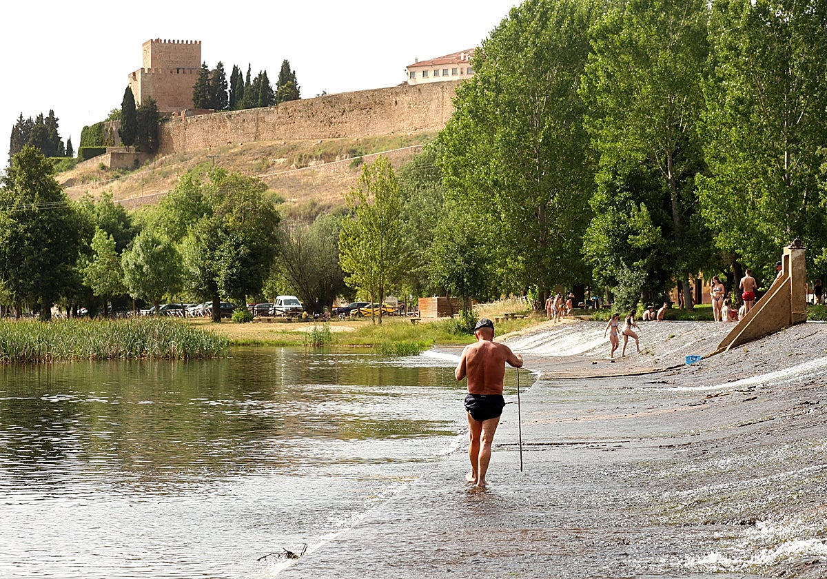 Calor en Ciudad Rodrigo (Salamanca) en una imagen de archivo